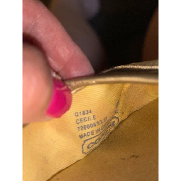 Coach Signature Logo Print Cecile Slip on Ballet Flat Shoes size 9 B - Picture 8 of 10